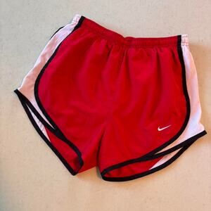 Red nike dri fit shorts